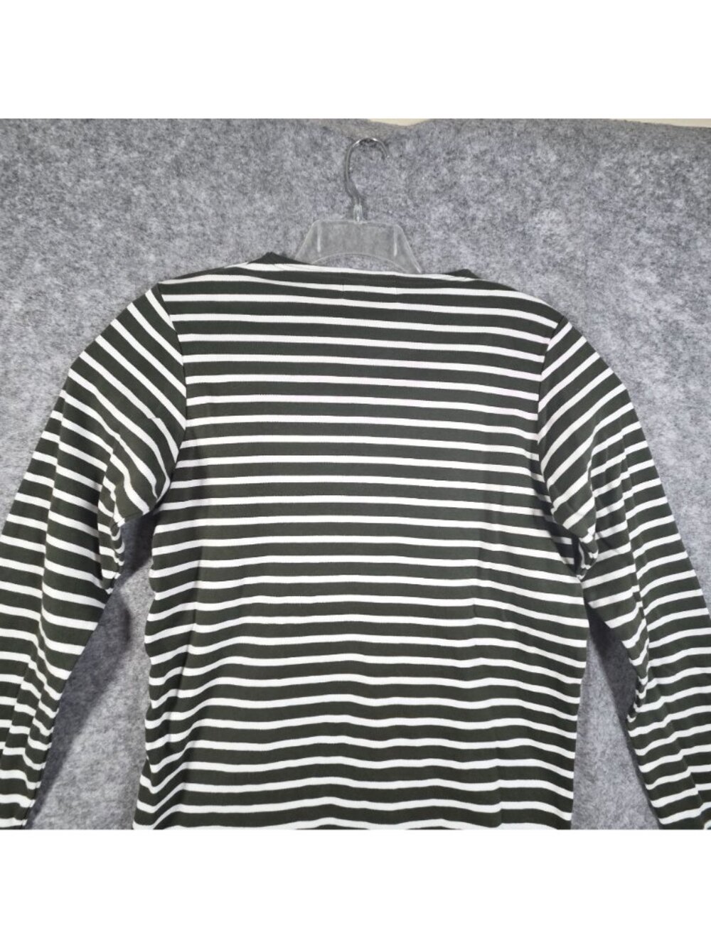 Breton Shirt Co Striped Pullover Top Women’s XL Black White Preppy Coastal Core - Picture 7 of 10